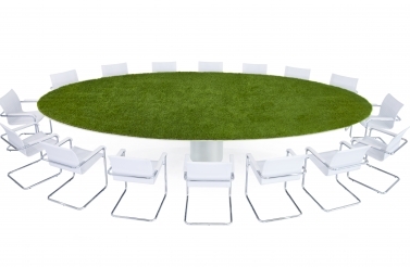 Green conference table