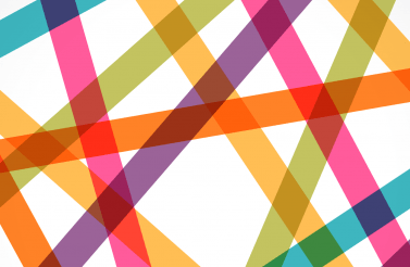 book cover with colourful lines
