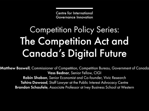 The Competition Act and Canada's Digital Future