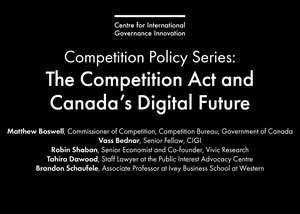 The Competition Act and Canada's Digital Future