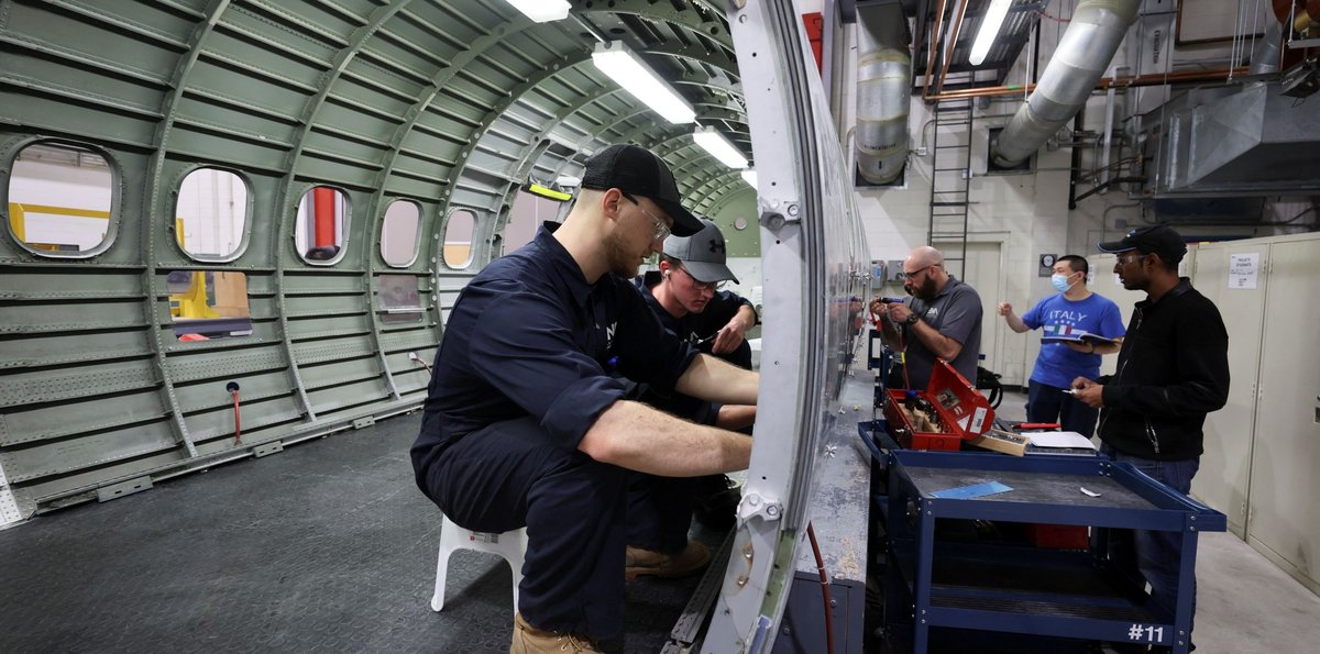 Students at the Ecole nationale d’aerotechnique (ENA) in Montreal, Quebec. (Christinne Muschi/REUTERS)